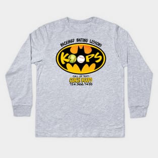 KOOPS BATTING LESSONS 2-SIDE Kids Long Sleeve T-Shirt